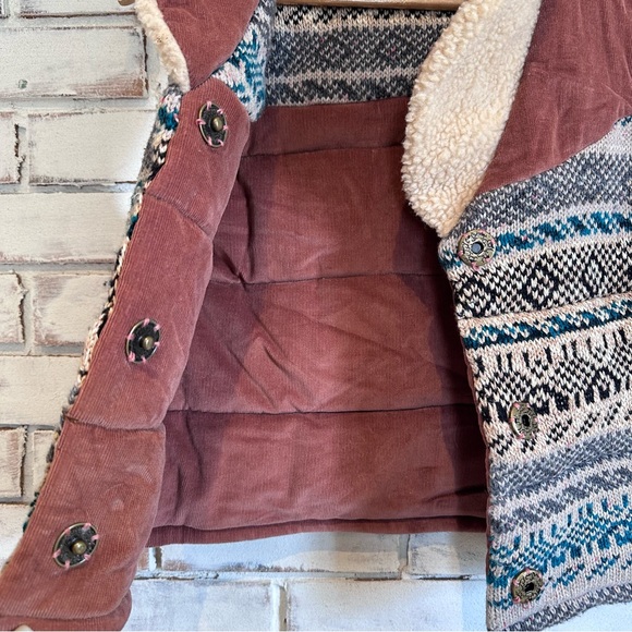 Free People boho reversible corduroy vest - Picture 3 of 8